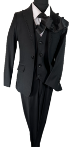 BOYS 5PC. SUIT (BLACK) 2121231
